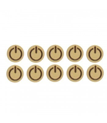 Laser Cut On Button Symbol 20mm Gaming Tokens - Pack of 10